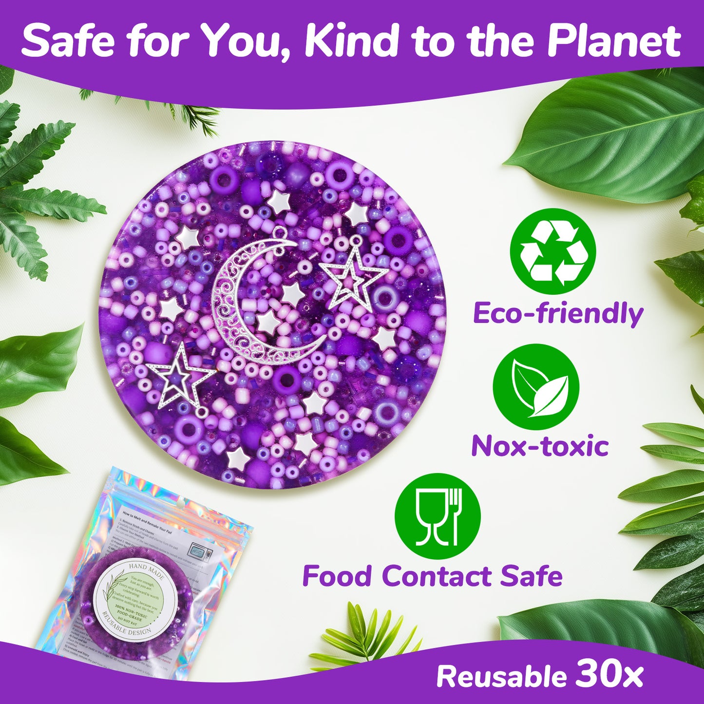 Reusable Picky Fidget Pad, Skin Picking Fidget Toys, Remeltable Picking Pad, Sensory Pick Pad, Valentine Gift for Adults with Anxiety, ADHD, Trichotillomania or Dermatillomania